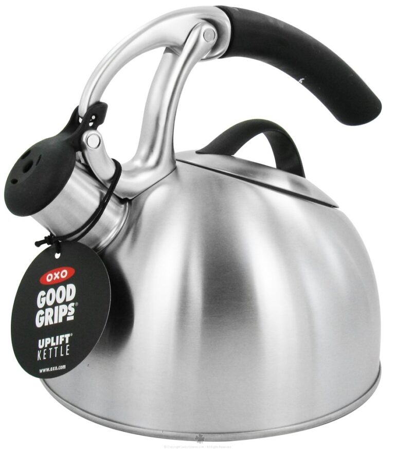OXO BREW Uplift Tea Kettle - Brushed Stainless Steel, 2 quarts