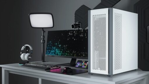 CORSAIR 7000D AIRFLOW Full-Tower ATX PC Case – High-Airflow Front Panel – Spacious Interior – Easy Cable Management – 3x 140mm AirGuide Fans with PWM Repeater Included – White - Image 6