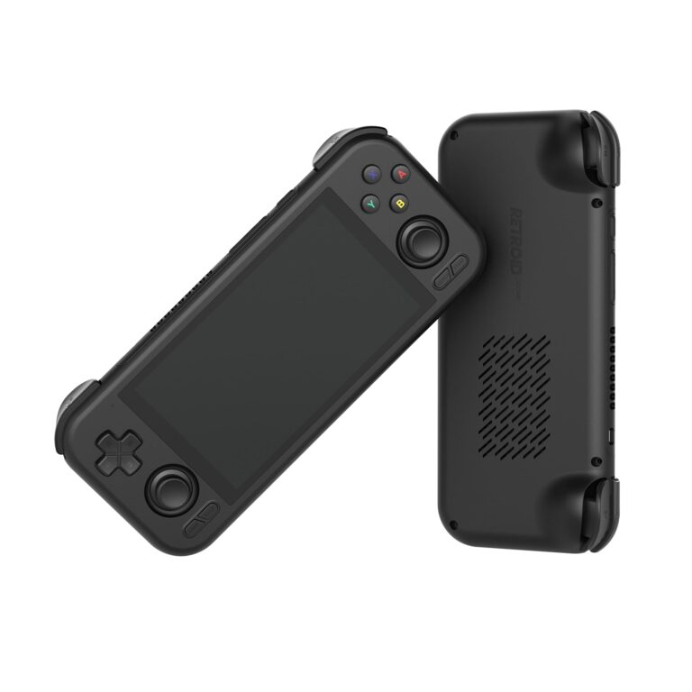 Retroid Pocket 4/4Pro Retro Game Handheld - Android Console with Multiple Emulators, 4.7 Inch Display, 5000mAh Battery - Classic Games Console (RP4 Pro, Black, D1100)