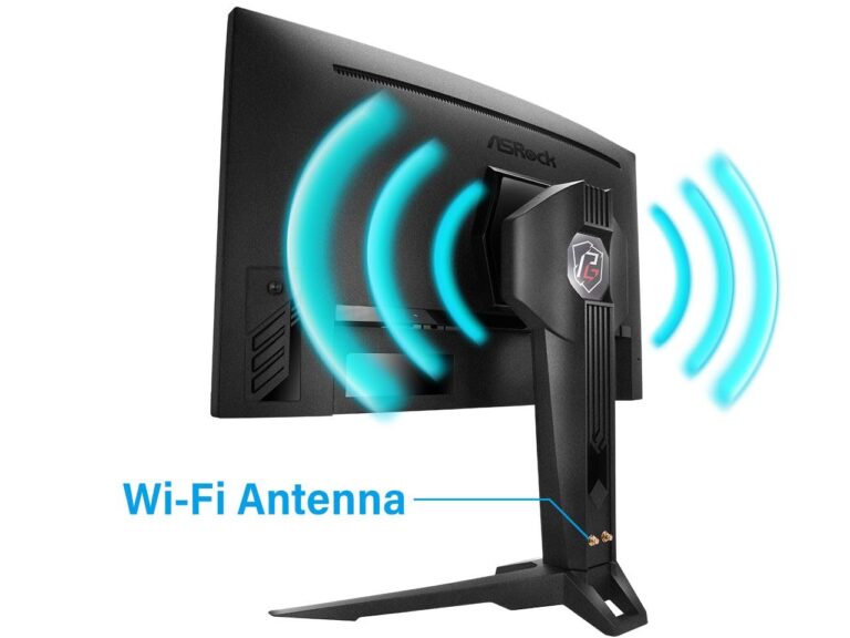 ASRock Curved Phantom Gaming Monitor 27 inch QHD 2560 x 1440 (2K) 165 Hz (144Hz and Higher) Wi-Fi Antenna FreeSync Premium (AMD Adaptive Sync) Built-in Speakers, PG27Q15R2A - Image 3