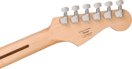 Squier Sonic Stratocaster Electric Guitar, with 2-Year Warranty, Black, Maple Fingerboard, White Pickguard, Left-Handed - Image 3