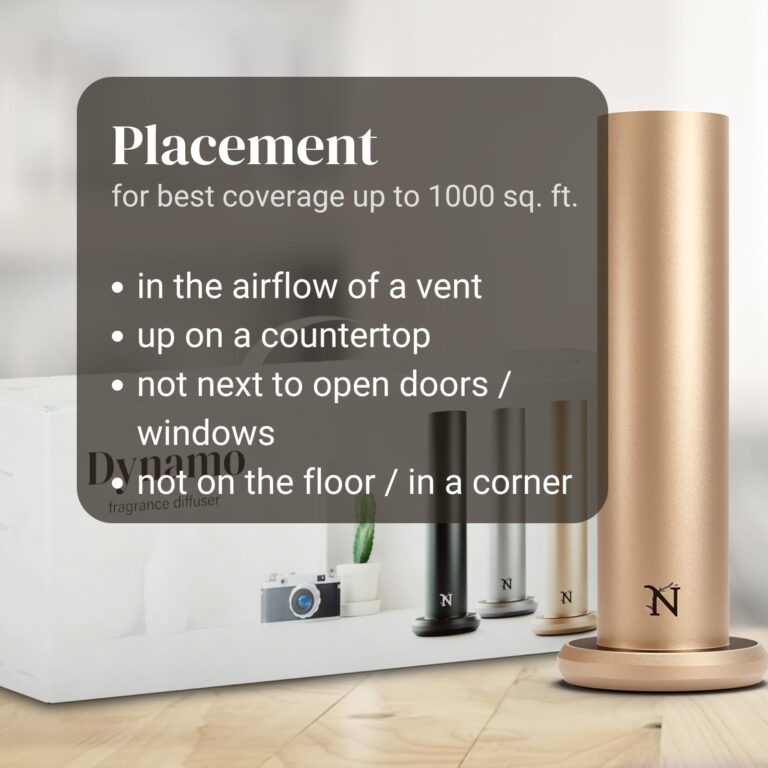 Natscent Dynamo Essential Oil Diffuser for Home with Fragrance Sample, App & Manual Control, Cold-Air Scent Diffusers for Home,Large Room, Hotel Scent Diffuser up to 1000sq.ft. Gold, Aroma Diffusers - Image 2