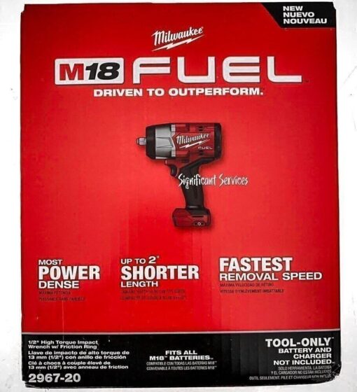Milwaukee 2967-20 M18 FUEL™ 1/2" High Torque Impact Wrench w/ Friction Ring (Tool Only)
