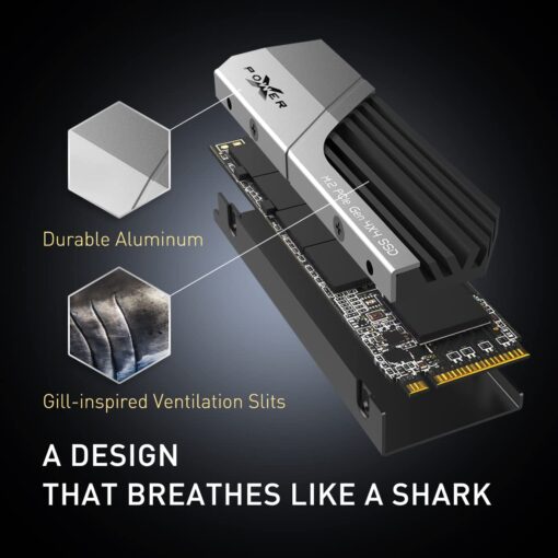 Silicon Power 2TB XS70 Nvme PCIe Gen4 M.2 2280 SSD R/W Up to 7,300/6,800 MB/s, DRAM Cache, with Built-in PS5 Heatsink, Compatible with PlayStation 5 (SP02KGBP44XS7005) - Image 6
