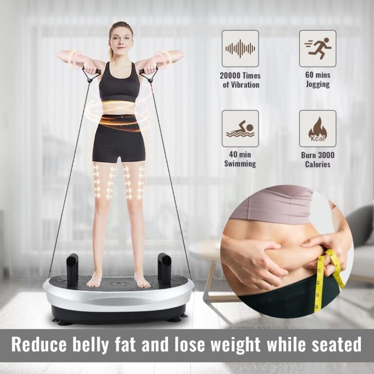 EILISON FITABS 3D Vibration Plate Exercise Machine - Ocsillation, Pulsation + 3D Motion Vibration Platform | Whole Body Viberation Machine for Lymphatic Drainage, Weight Loss, Recovery (Fitabs Silver) - Image 6