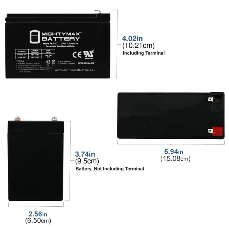 Mighty Max Battery ML7-12 - 12 Volt 7.2 AH SLA Battery - Pack of 10 - Image 6