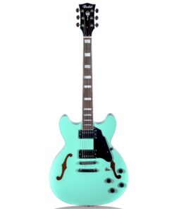 Redid Semi-Hollow Body Electric Guitar RD-100 Jazz Guitar with F-Hole,Maple neck,humbucker Pickups(Green)
