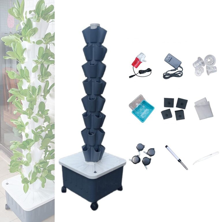 Hydroponics Growing System Kit Tower,Herb Garden Vegetable Outdoor Indoor Hydroponics Growing System for Gardening Lover
