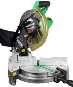 Metabo HPT 10-Inch Miter Saw | Laser Marker | Single Bevel | Compound | 15-Amp Motor | C10FCH2S