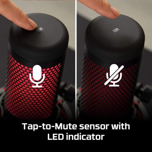 HYPERX Latest Quadcast USB Condenser Microphone Bundled with GalliumPi Popfilter Accessories - Image 3