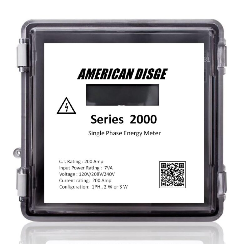 American Disge Series 2000 Single Phase Energy SubMeter, 200 Amp, 120/208/240V, 1PH/2W/3W - Image 6