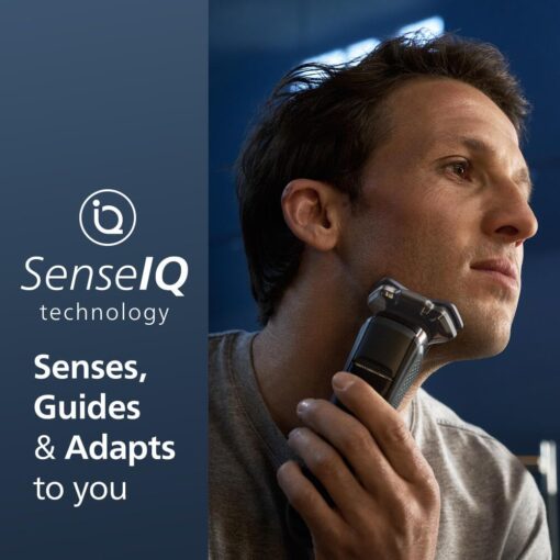 Philips Norelco Shaver Series 9400 Wet and Dry Electric Shaver, with Lift and Cut Shaving System and SenseIQ Technology, Pop-up Trimmer, Model S9606/80 - Image 6