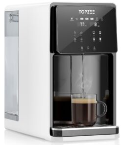 UV Countertop Reverse Osmosis Water Filter System, 8 Stage Water Purifier, Instant Hot Water, 5 Temp&Volume Settings, 7L Large Water Tank for Home Kitchen, 4:1 Pure to Drain, BPA Free, No Installation