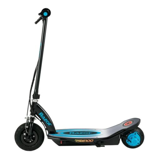 Razor Power Core E100 Electric Scooter - Aluminum Deck - Blue - Image 4