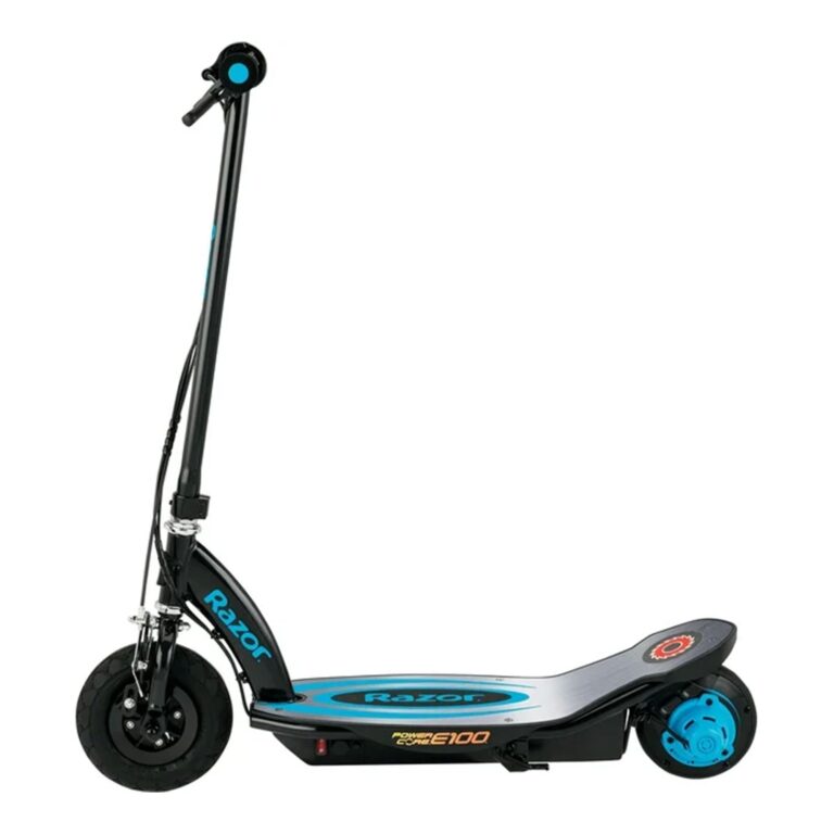 Razor Power Core E100 Electric Scooter - Aluminum Deck - Blue - Image 4