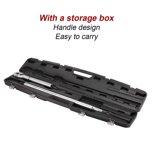 RIMKOLO 3/4-inch Drive Click Torque Wrench Dual-Direction Adjustable Torque Wrench Set with Buckle with Screwdriver (100-600ft.lb / 135-815Nm) - Image 4