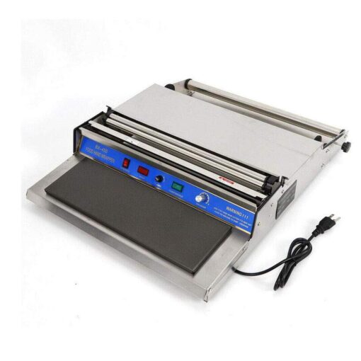 Intbuying 18”/450mm Hand Wrapping Machine Film Wrapper for Food Fruit Tray Food Packaging Fresh Keeping Sealer