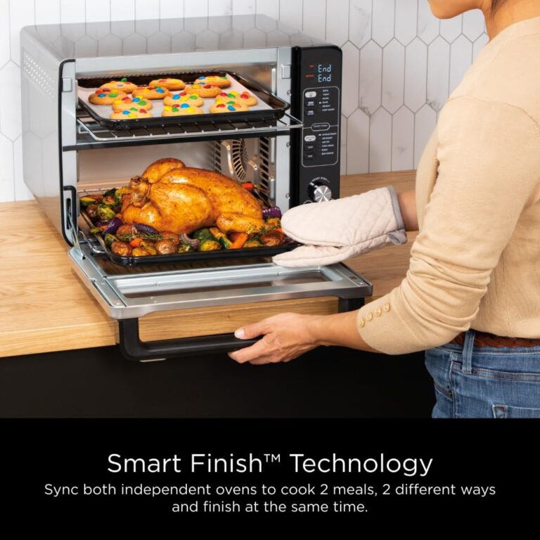 Ninja DCT401 12-in-1 Double Oven with FlexDoor, FlavorSeal & Smart Finish, Rapid Top Convection and Air Fry Bottom , Bake, Roast, Toast, Air Fry, Pizza and More, Stainless Steel - Image 8