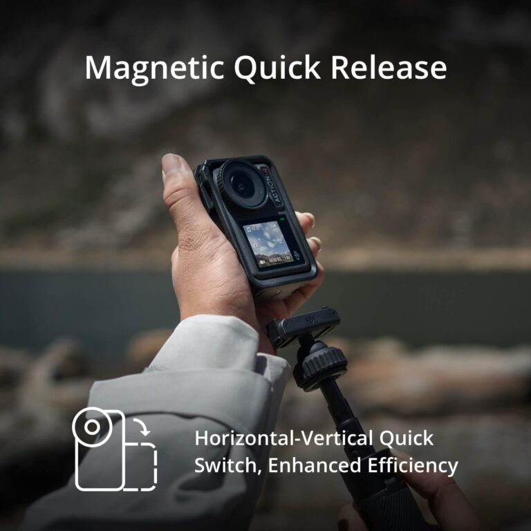 DJI Osmo Action 4 Essential Combo, 4K/120fps Waterproof Action Camera with a 1/1.3-Inch Sensor, Stunning Low-Light Imaging,10-bit & D-Log M Color Performance, Long-Lasting 160 Mins, Outdoor Camera - Image 7