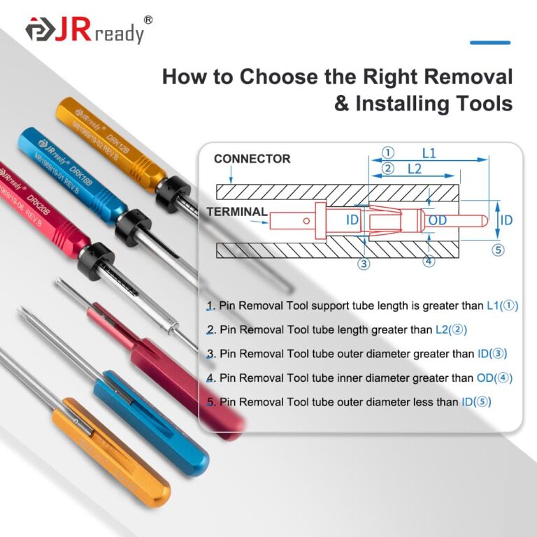 JRready ST5142 Removal and Installing Tool Kit:DRK12B+DRK16B+DRK20B+DAK12B+DAK16B+DAK20B Removal and Installing Tool Kit for MIL-C-81969 Series and Some of Non-MIL Round Contacts - Image 6