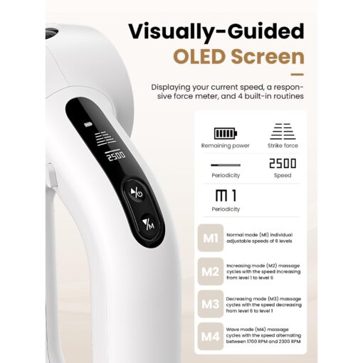 BOB AND BRAD D6 Pro Max Massage Gun with Metal Head, Deep Tissue Percussion with 16mm Amplitude, Professional Muscle Massager Gun for Athletes, Quiet Electric Handheld Massager, FSA and HSA Eligible - Image 2