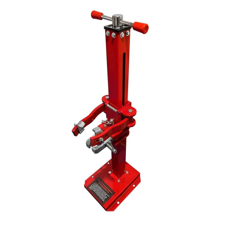 HTTMT- Red Heavy Duty Hydraulic Vehicle Auto Spring Compressor Hand Operate Spring Coil Compressor Jack Compression Strut Rising Handle (Maximum Height 16.92" (430 mm) [P/N: ET-CAR-FIX003B-Red] - Image 3