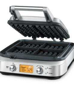 Breville BWM640XL Smart 4-Slice Waffle Maker, Silver