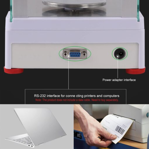 RUISHAN 300g x 1mg Lab Analytical Balance Scale | 0.001g High Accuracy Electronic Scientific Scale Jewelry Gold Scale .001 Digital Gram Weighs Scale Centigram Scale, Calibrated Scale, Chemistry Scale - Image 6