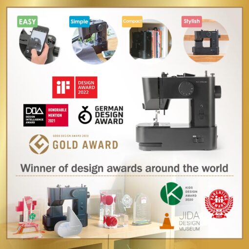 AXE Yamazaki sewing machines MM-10 | Sewing machine For Beginners,Foot Pedal, Designed by JAPAN,Mini sewing machine,Lightweight Portable & Great for Beginners, - Image 9