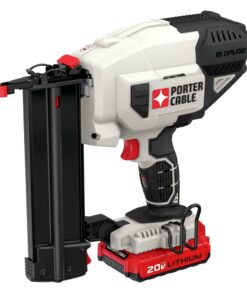 PORTER-CABLE 20V MAX Cordless Brad Nailer, Nail Gun 18 Guage, Battery and Charger Included (PCC790LA)