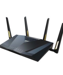 ASUS RT-AX88U PRO AX6000 Dual Band WiFi 6 Router, WPA3, Parental Control, Adaptive QoS, Port Forwarding, WAN aggregation, lifetime internet security and AiMesh support, Dual 2.5G Port