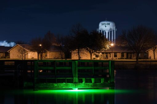 Green Blob Outdoors New Underwater Fishing Light 7500 or 15000 Lumen with 30ft or 50ft 110 Volt AC Power Cord, Crappie, Snook, Catfish, Striper, Bait, Fish Attractor (15000, 50Ft Cord) Made in Texas - Image 4
