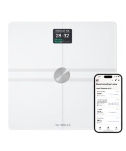 WITHINGS Body Comp - Scale for Body Weight and Complete Body Analysis, Wi-Fi & Bluetooth, Baby Weight Scale, Digital Scale, Accurate Visceral Fat, Heart Health, Scales Compatible with Apple, FSA/HSA