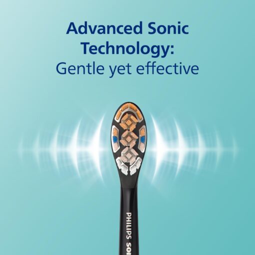 Philips Sonicare DiamondClean Smart 9300 Electric Toothbrush, Sonic Toothbrush with App, Pressure Sensor, Brush Head Detection, 4 Brushing Modes and 3 Intensity Levels, Grey, Model HX9903/45 - Image 4