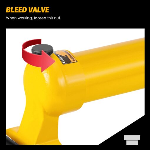 NEWTRY CP-700 Manual Hydraulic Hand Pump w/Oil Gauge Single Acting 9947psi for Separate Type Hydraulic Tool… - Image 4