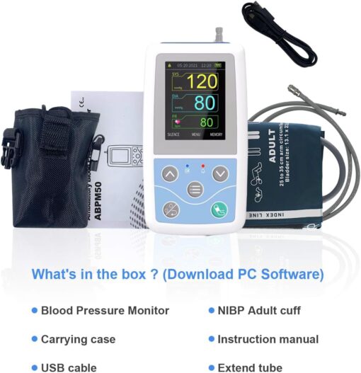 CONTEC ABPM50 Automatic Blood Pressure Monitor,Applicable for Using in Hospital,Home,Outdoors - Image 6