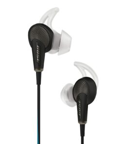 Bose QuietComfort 20 Acoustic Noise Cancelling Headphones, Compatible with Apple Devices, Black (Renewed)