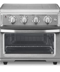 Air Fryer + Convection Toaster Oven by Cuisinart, 7-1 Oven with Bake, Grill, Broil & Warm Options, Stainless Steel, TOA-60