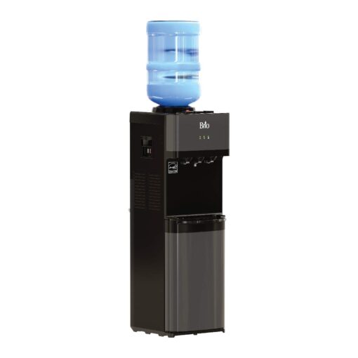 Brio Limited Edition Top Loading Water Cooler Dispenser - Black Stainless Steel - Hot & Cold Water, Child Safety Lock, Holds 3 or 5 Gallon Bottles - UL/Energy Star Approved - Image 7