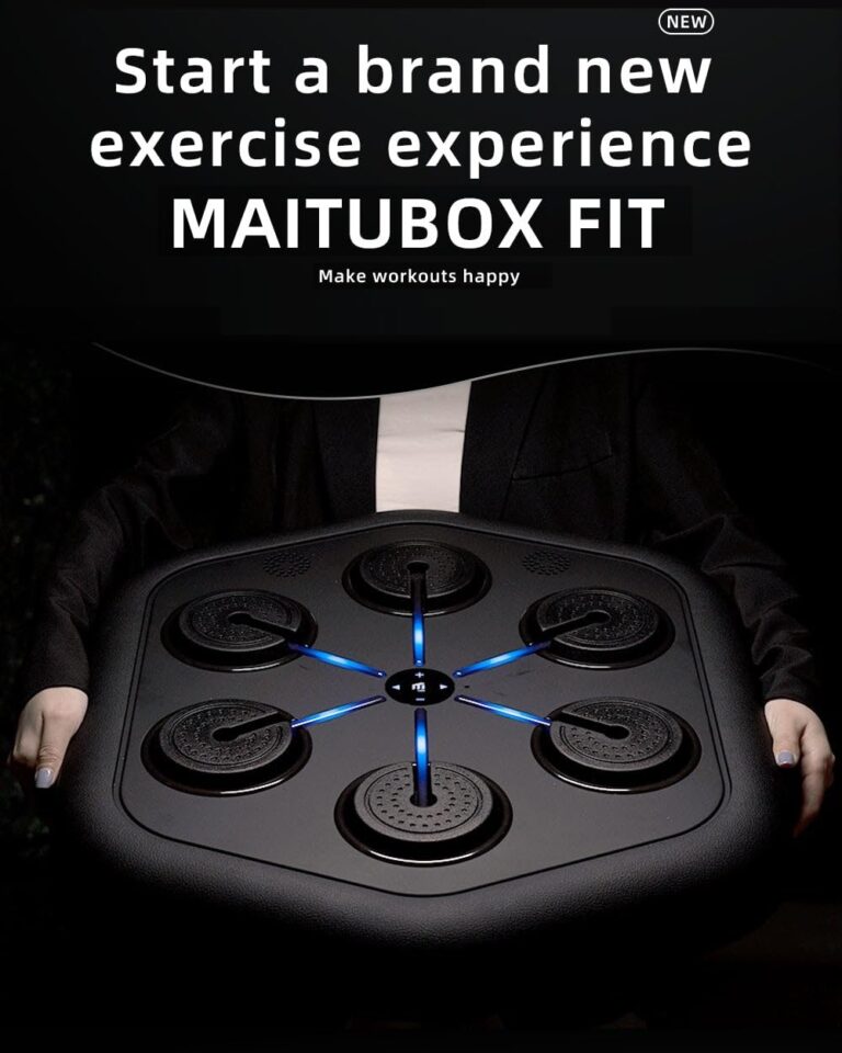 MAITUFIT Music Boxing Machine M4, Smart Music Punching Machine with Custom Running Lights, Stereo Sound and APP Control, Wall Mount Boxing Machine for Adults - Home Office Gym Workout Equipment Black - Image 2