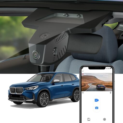 Fitcamx 4K Dash Cam Suitable for BMW X1 2023 2024 2025 M35i Xdrive28i (U11), OEM Factory Style, UHD 2160P Video, Built-in WiFi & APP, Loop Recording, Gravity Sensor, Easy to Install, 64GB Card
