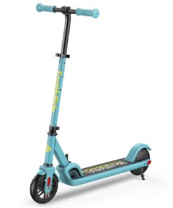 FanttikRide C9 Electric Scooter for Kids 8-12, Adjustable Handlebar Height for Riders 3.9-5.2 ft, 132 lbs, Up to 40 mins Continuous Time, 5 Miles Range, 2 Safe Max Speed 6/10 MPH, Blue