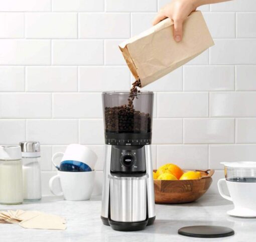 OXO BREW 9 Cup Programmable Coffee Maker Bundle BREW Conical Burr One Push Start Coffee Grinder - Stainless Steel/Black - Image 2