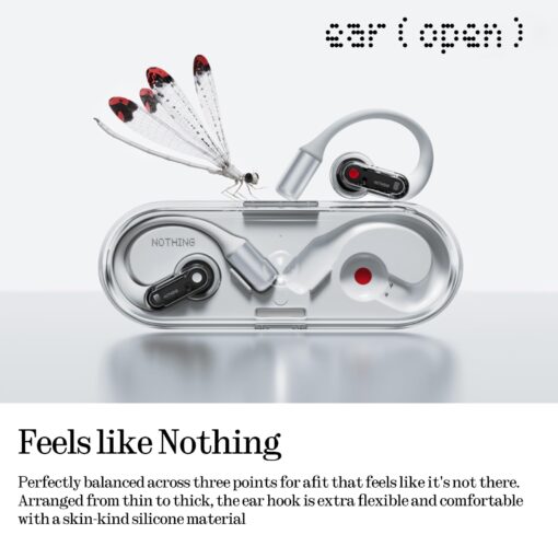 Nothing Ear (Open) Open-Ear Headphones, Earbuds with Earhooks, Clear Voice Technology with 2 Mics, BT 5.3, Fast Charging, Compatible with iPhone & Android -White - Image 5