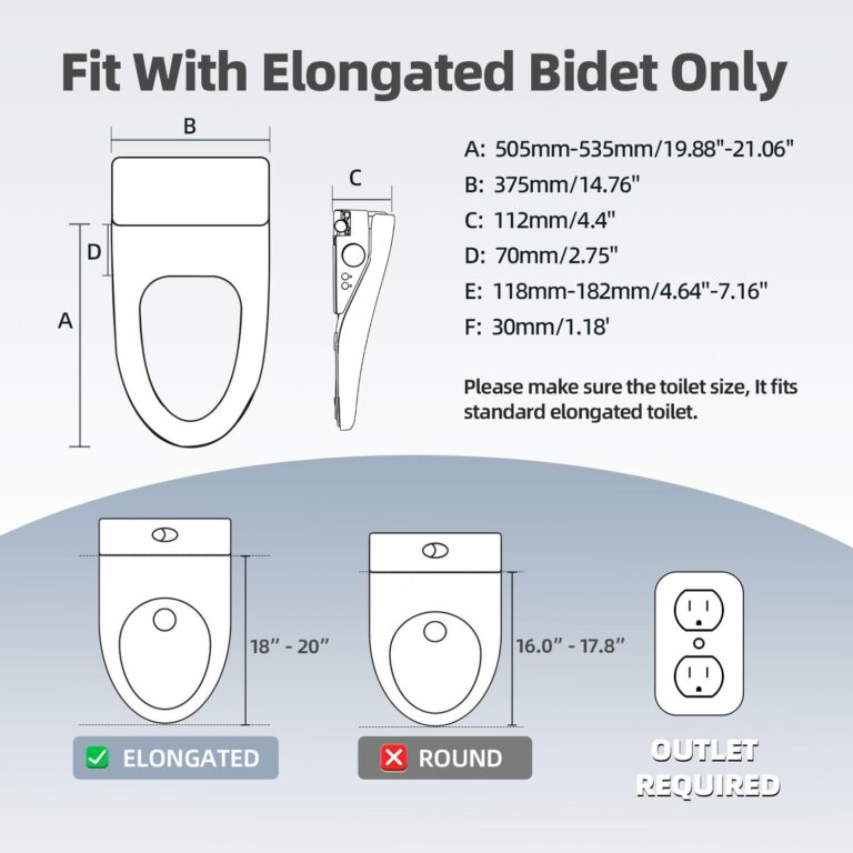 Bidet Toilet Seat Elongated, Smart Heated Toilet Seat, Instant Warm Water & Dryer, Feminine & Rear Wash, Self-Clean Nozzle, Slow Close Lid, Child/ECO/Silent Mode - Image 2