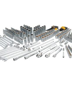 DEWALT Mechanics Tools Kit and Socket Set, 204-Piece, 1/4" & 3/8" & 1/2" Drive, MM/SAE (DWMT72165)
