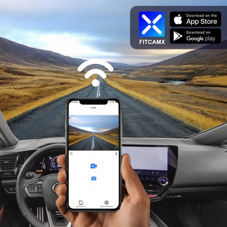 Fitcamx 4K Dash Cam Suitable for Lexus NX 2022 2023 2024 2025 NX350 250 300 450h, OEM Factory Look, 2160P UHD Video, Built-in WiFi & APP, Gravity Sensor, Loop Recording, Plug & Play, 64GB Card - Image 4