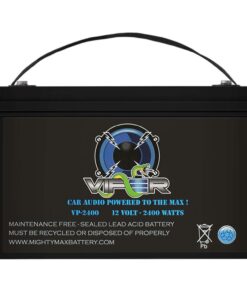 Mighty Max Battery Viper VP-2400-12 Volt 110 AH, Internal (INT) Terminal, 2400 Watt Car Audio High Current Power Cell Battery
