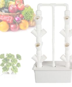 QZQHNYJ 16/24-Holes Hydroponics Growing System Vertical Garden Planter Indoor Smart Garden Kit with Pump and Movable Water Tank for Gardening Lover,24holes
