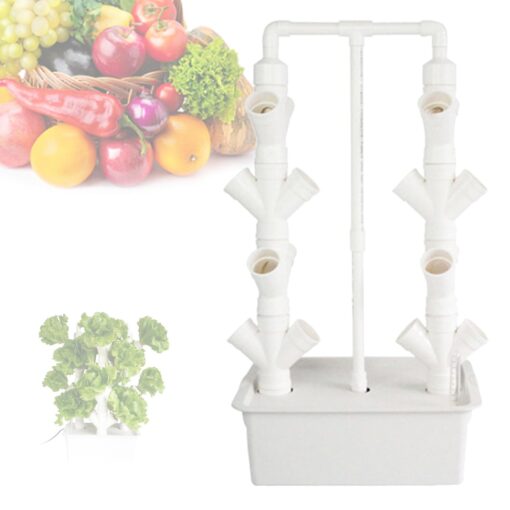 QZQHNYJ 16/24-Holes Hydroponics Growing System Vertical Garden Planter Indoor Smart Garden Kit with Pump and Movable Water Tank for Gardening Lover,24holes